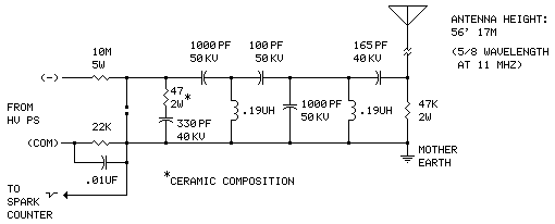 improved spark transmitter circuit